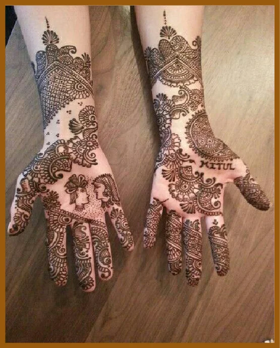 Fashion Forward Modern Front Hand Mehndi Design
